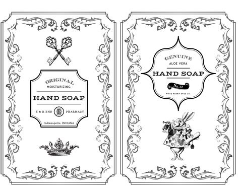 Free Printable Hand Soap Labels